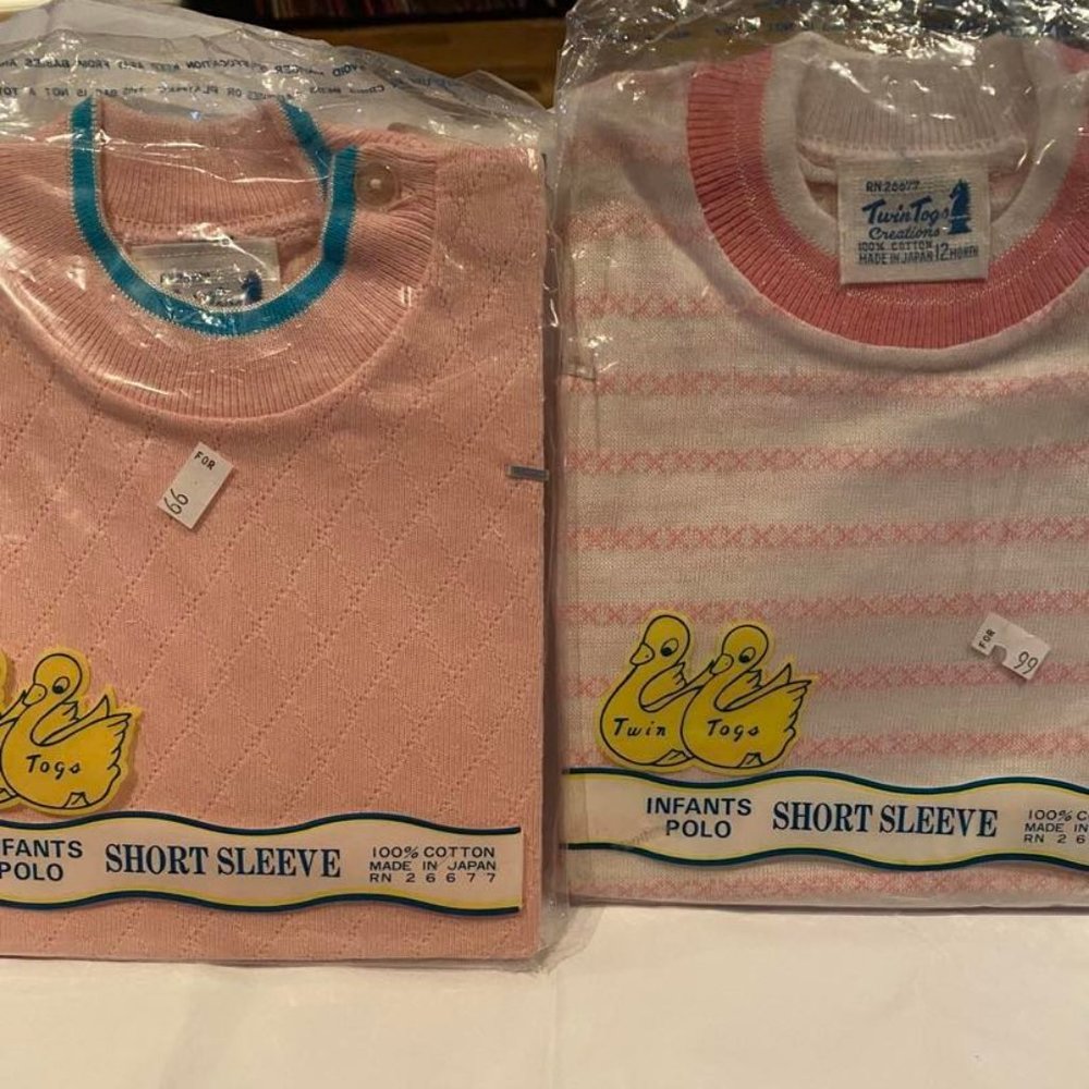 Two Vintage Little Girl's Polos